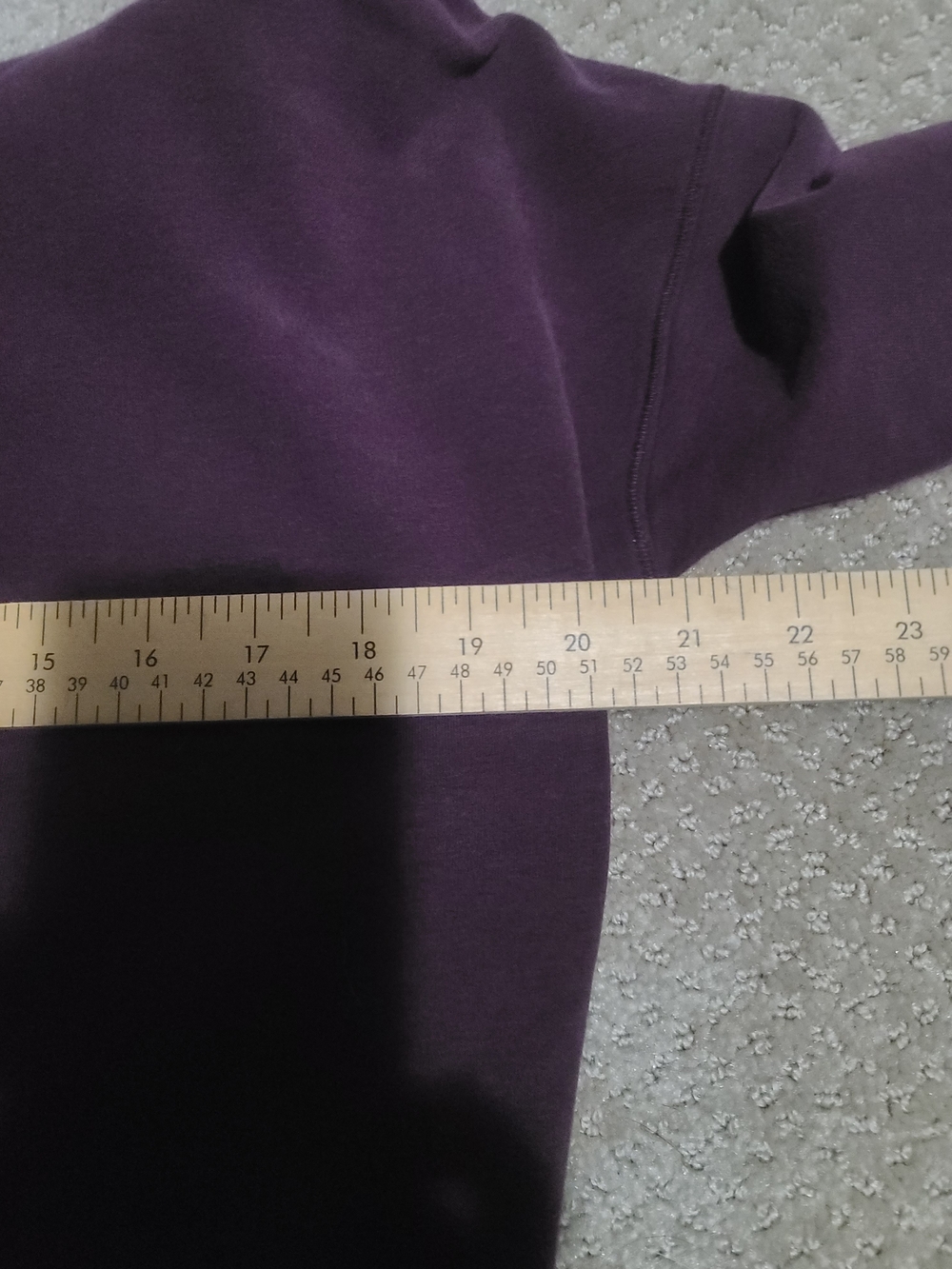 lululemon athletica Women's Stress Less Hoodie in Heathered Bordeaux Drama - Picture 11 of 13